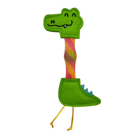 Brinquedo Pulam Pulam com Catnip para Gatos Crocodilo Brinquedo Pulam Pulam com Catnip para Gatos Crocodilo