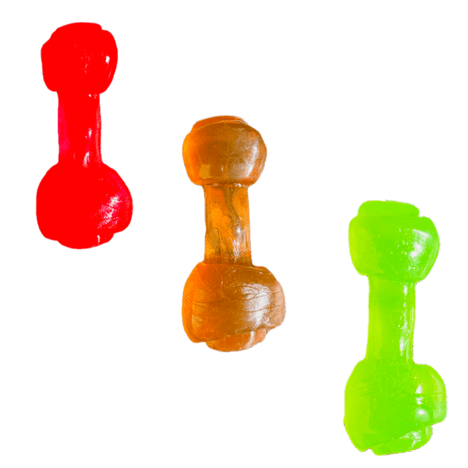 Brinquedo Ossinho de Borracha Torp. Carne 1 Unidade Cores Sortidas