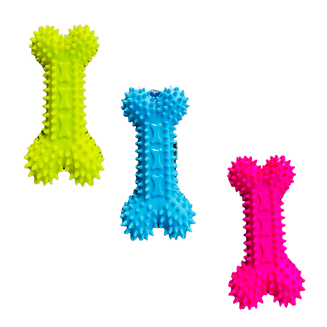 Brinquedo Interativo Formato de Osso 1 Unidade Cores Sortidas Brinquedo Interativo Formato de Osso 1 Unidade Cores Sortidas