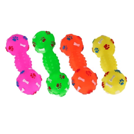 Brinquedo Vinil em Haltere Patinha Cores Sortidas 1 Unidade Brinquedo Vinil em Haltere Patinha Cores Sortidas 1 Unidade