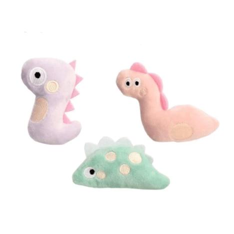 Brinquedo para Gatos Pelúcia Dinossauro Maluco com Catnip Cores Sortidas 1 Unidade Brinquedo para Gatos Pelúcia Dinossauro Maluco com Catnip Cores Sortidas 1 Unidade