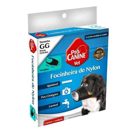 Focinheira Nylon Preto Tamanho 5