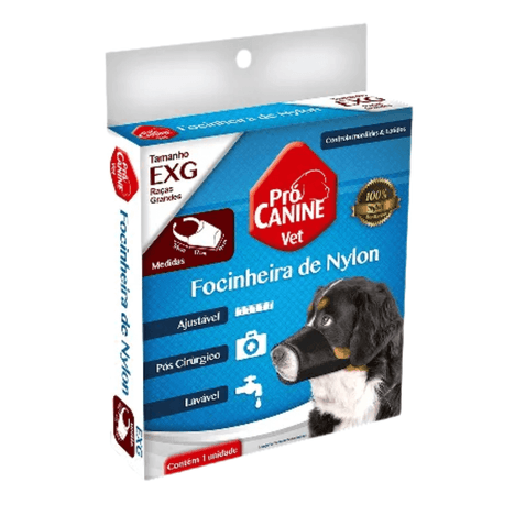 Focinheira Nylon Preto Tamanho 6 Focinheira Nylon Preto Tamanho 6