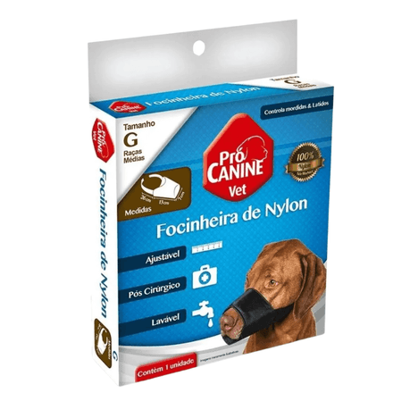 Focinheira Nylon Preto Tamanho 4