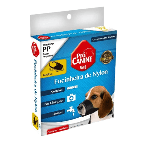 Focinheira Nylon Preto Tamanho 1 Focinheira Nylon Preto Tamanho 1