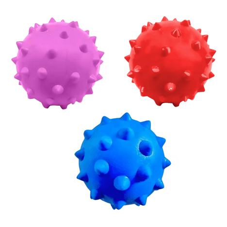 Bola Maciça com Cravos Para Cães 70mm Cores Sortidas 1 Unidade Bola Maciça com Cravos Para Cães 70mm Cores Sortidas 1 Unidade