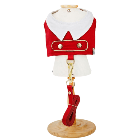 Colete com Guia Estampa de Natal Vermelho M Colete com Guia Estampa de Natal Vermelho M