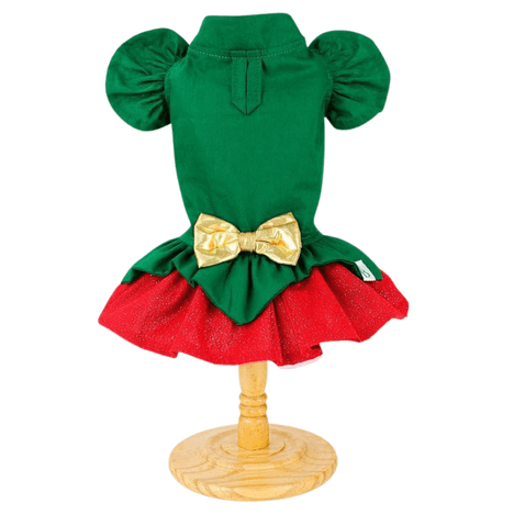 Vestido Elfo de Natal Verde M Vestido Elfo de Natal Verde M