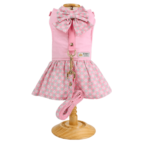 Vestido Lady com Guia Charme Rosa GG Vestido Lady com Guia Charme Rosa GG