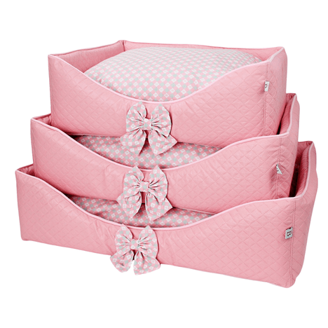 Cama Europa Retangular Charme Rosa G